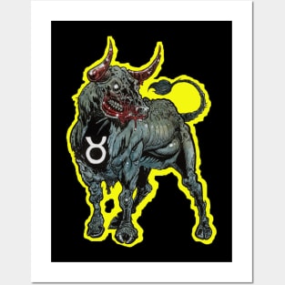 ZOMBIE ZODIAC HORRORSCOPE (Taurus) Posters and Art